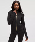 Scuba Black Gold Full - Zip Hoodie