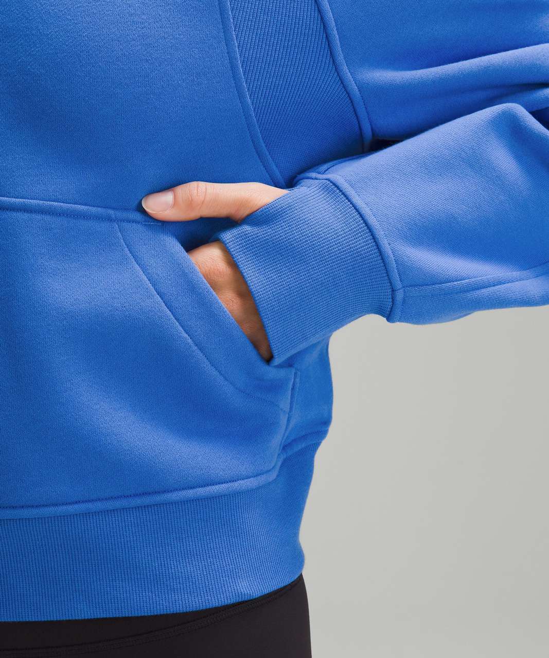 Scuba Oversize Dream Blue Half - Zip Hoodie