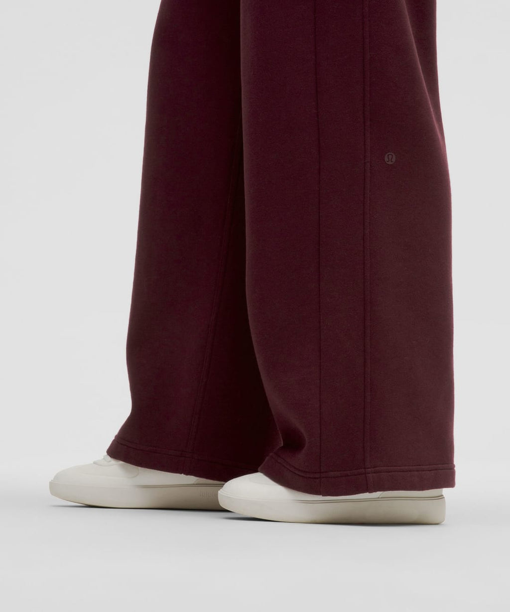 Scuba Oversize Burgundy Bay Gold Half - Zip Hoodie Set