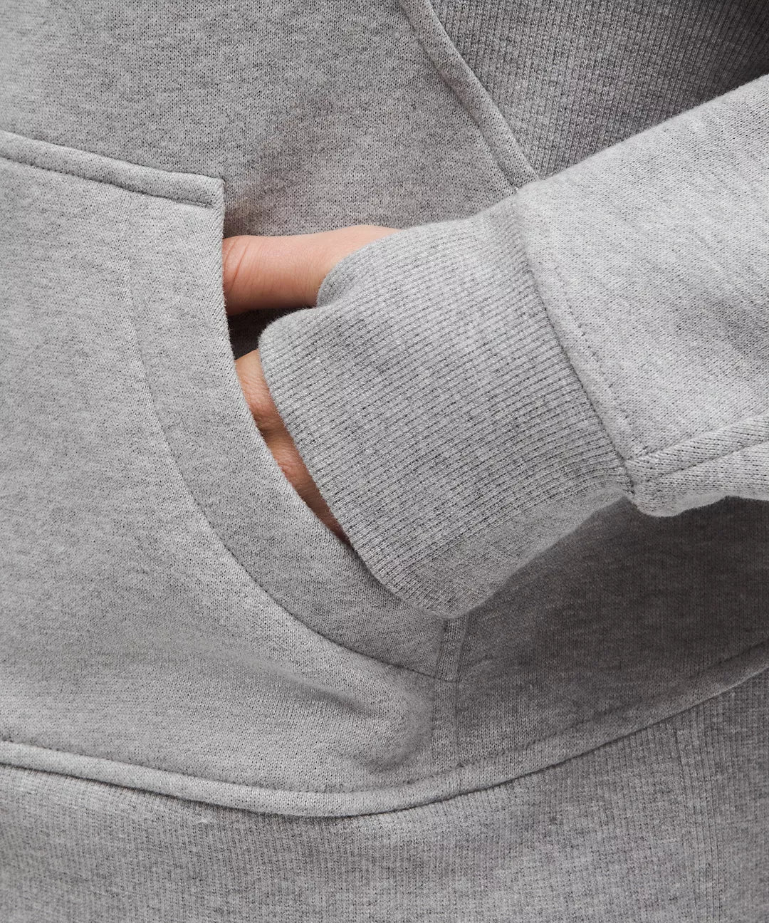 Scuba Oversize Gray Half - Zip Hoodie Set
