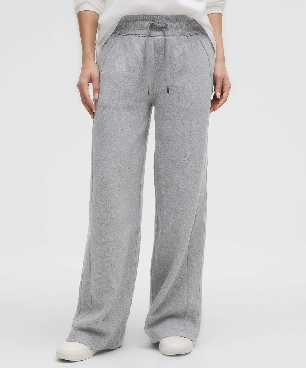 Scuba Oversize Gray Half - Zip Hoodie Set