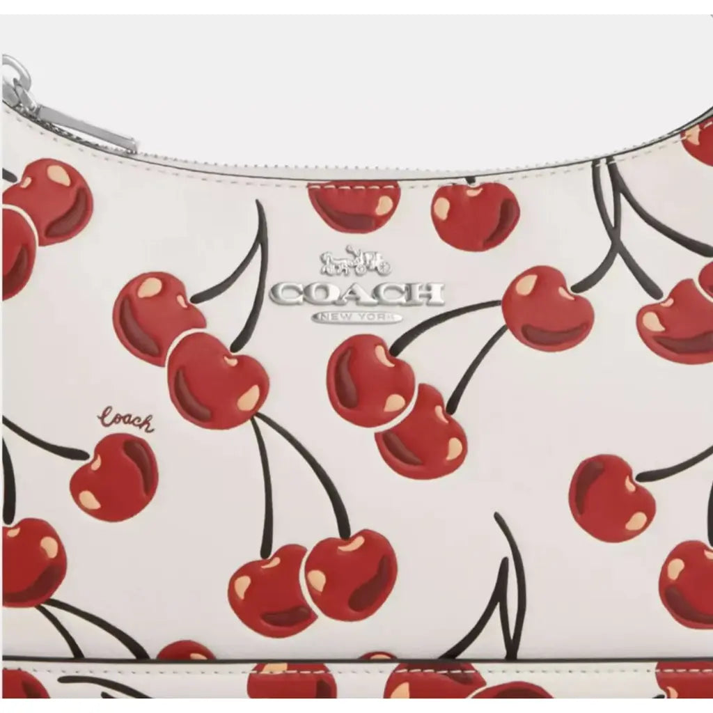 La Cherry Teri Shoulder White Bag