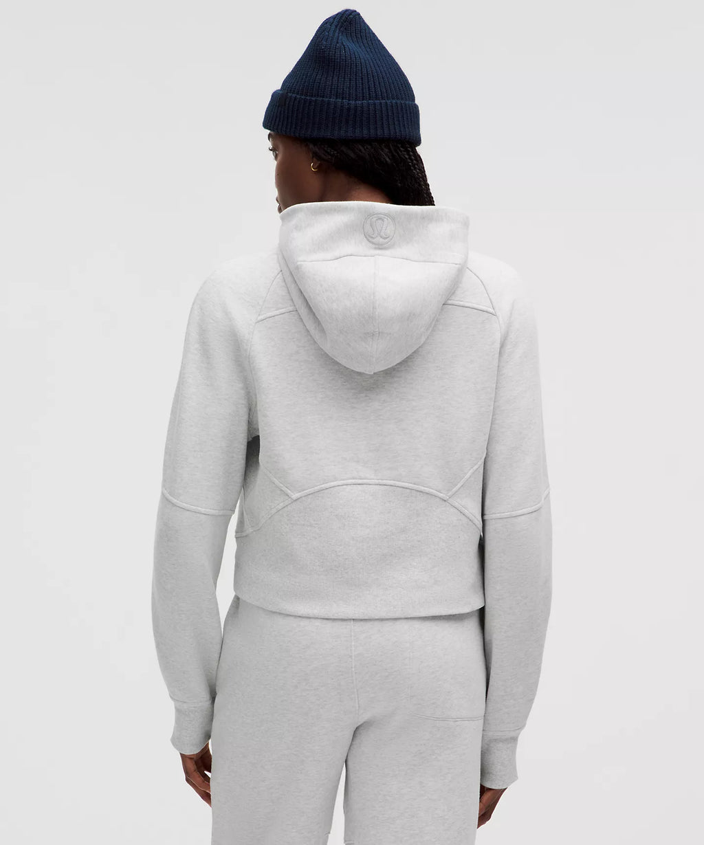 Scuba Oversize Ultra Light Gray Half - Zip Hoodie