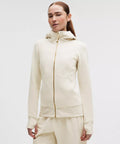 Scuba Light Ivory Gold Full - Zip Hoodie Set