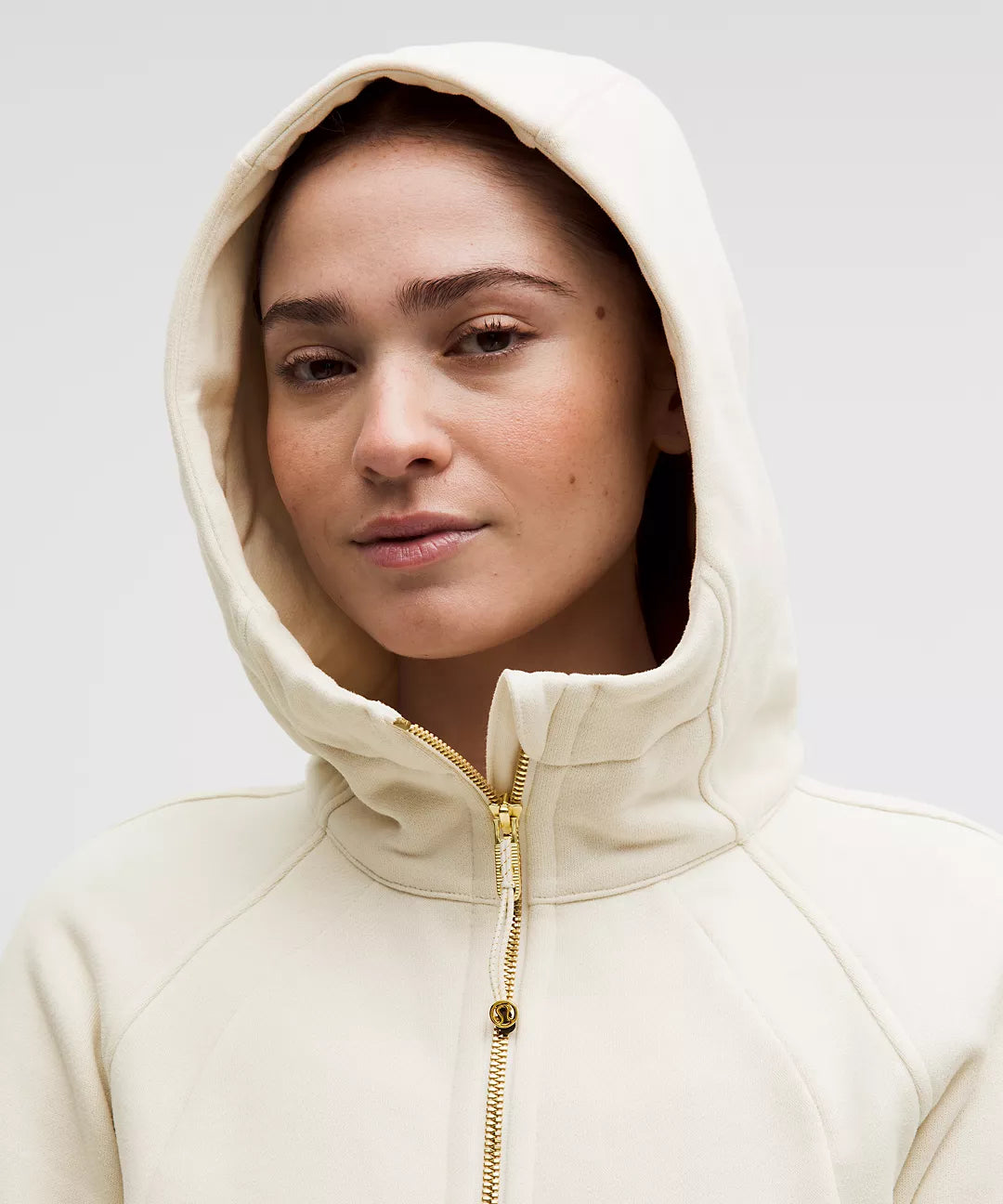 Scuba Light Ivory Gold Full - Zip Hoodie Set