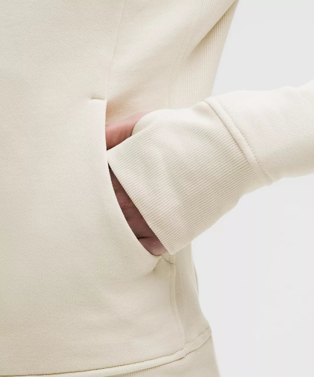 Scuba Light Ivory Gold Full - Zip Hoodie