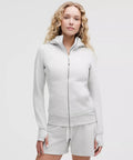 Scuba Ultra Light Gray Full - Zip Hoodie