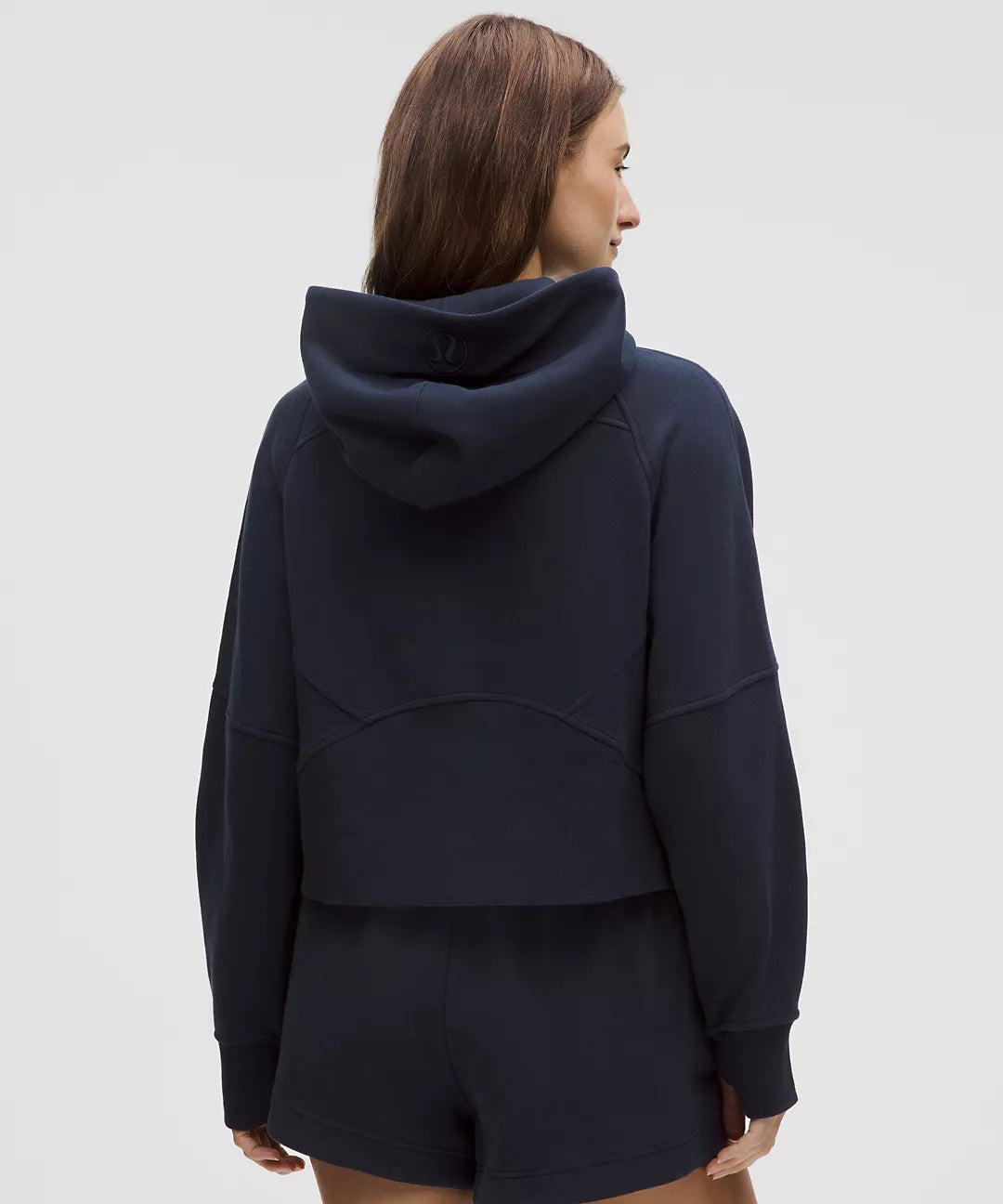 Scuba Oversize Ture Navy Half - Zip Hoodie