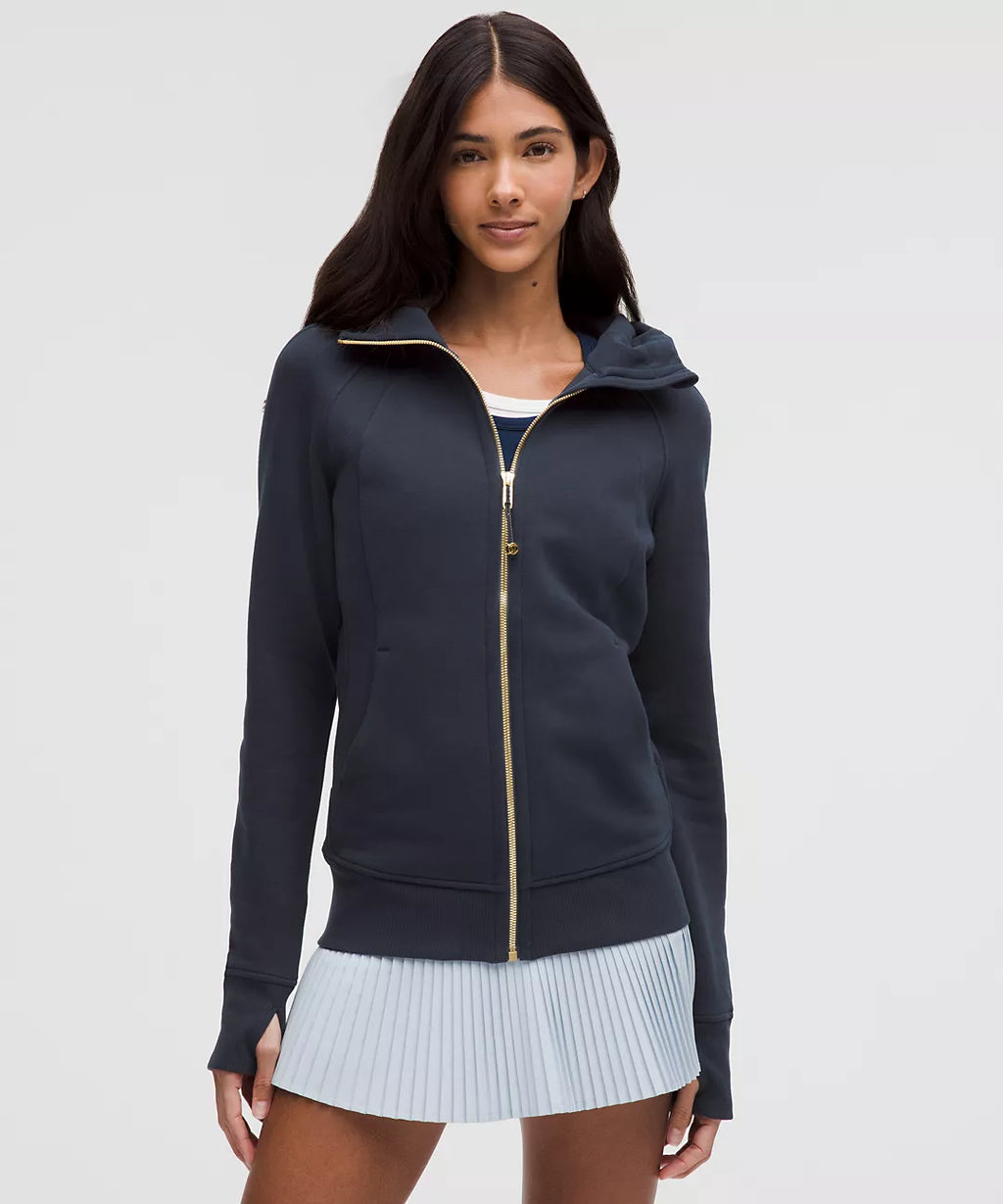 Scuba True Navy Gold Full - Zip Hoodie