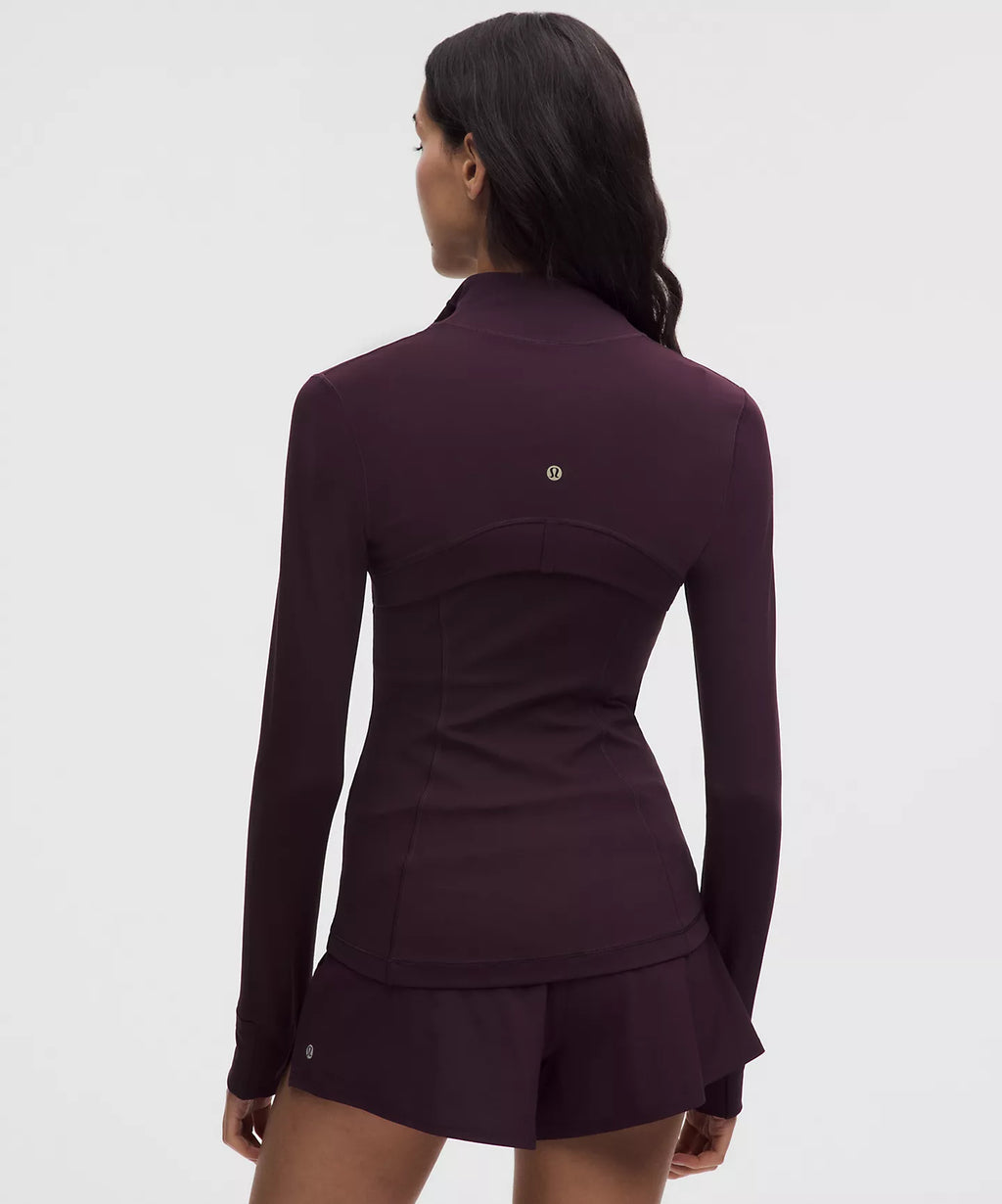 Define Jacket & Leggings Black Plum Gold Zipper Set