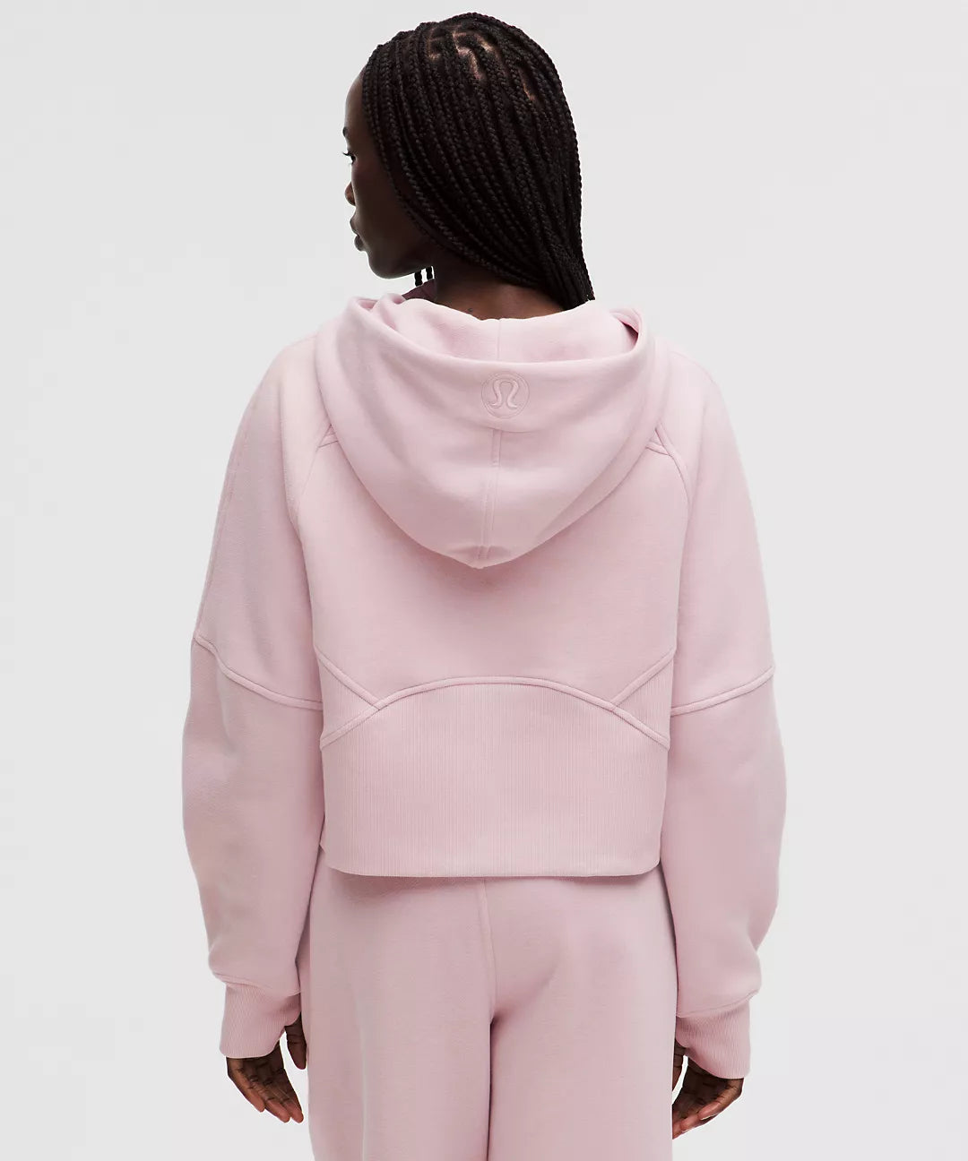 Scuba Oversize Pink Half - Zip Hoodie